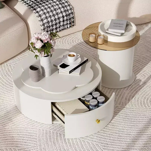 Organizzatore verticale in noce a 4 cubi da 13"