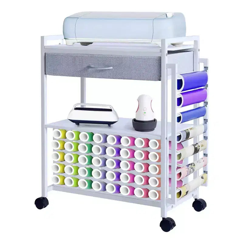 Carrello portaoggetti e organizer per hobby, compatibile con macchina Cricut, organizer da rolling per hobby