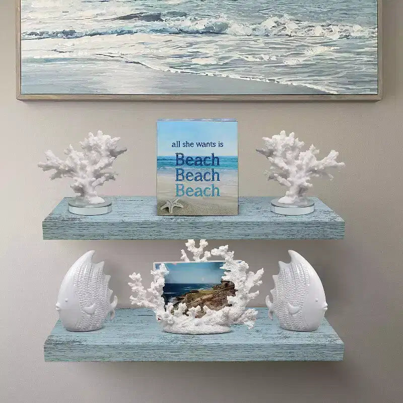 Floating Wall Shelves (24x9) for Bedroom, Decor, Kitchen, Living Room - for Trophies, Frames, Bookshelf