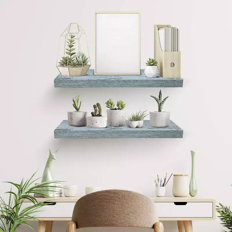 Floating Wall Shelves (24x9) for Bedroom, Decor, Kitchen, Living Room - for Trophies, Frames, Bookshelf