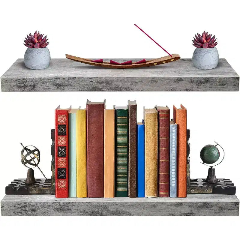Floating Wall Shelves (24x9) for Bedroom, Decor, Kitchen, Living Room - for Trophies, Frames, Bookshelf