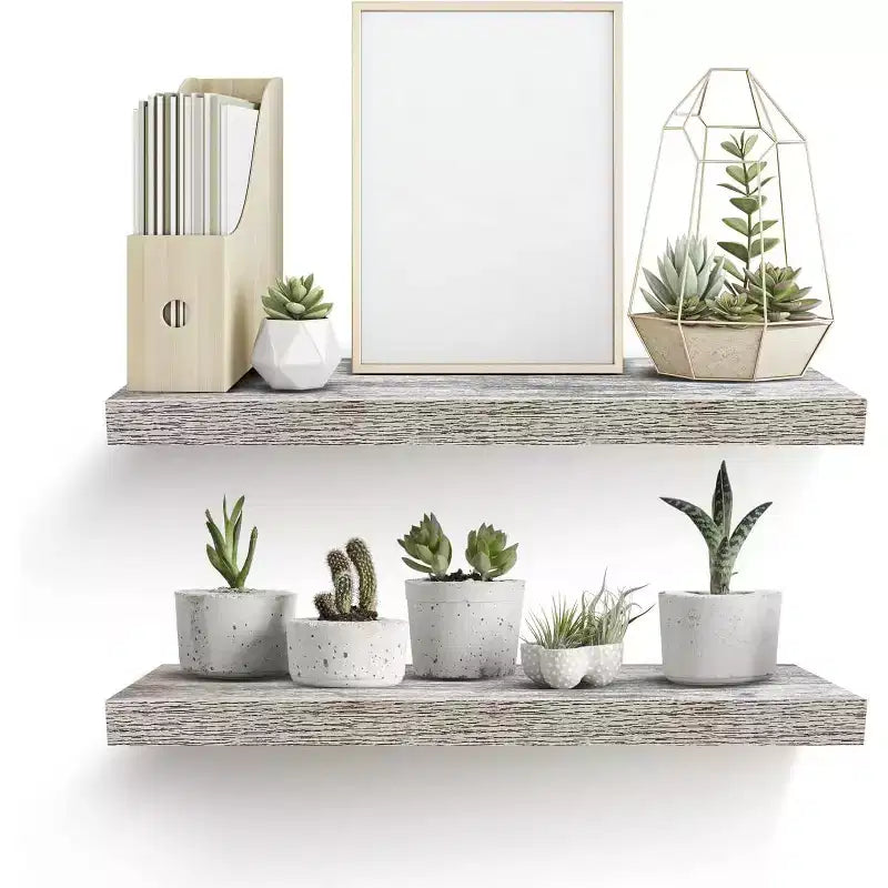 Floating Wall Shelves (24x9) for Bedroom, Decor, Kitchen, Living Room - for Trophies, Frames, Bookshelf