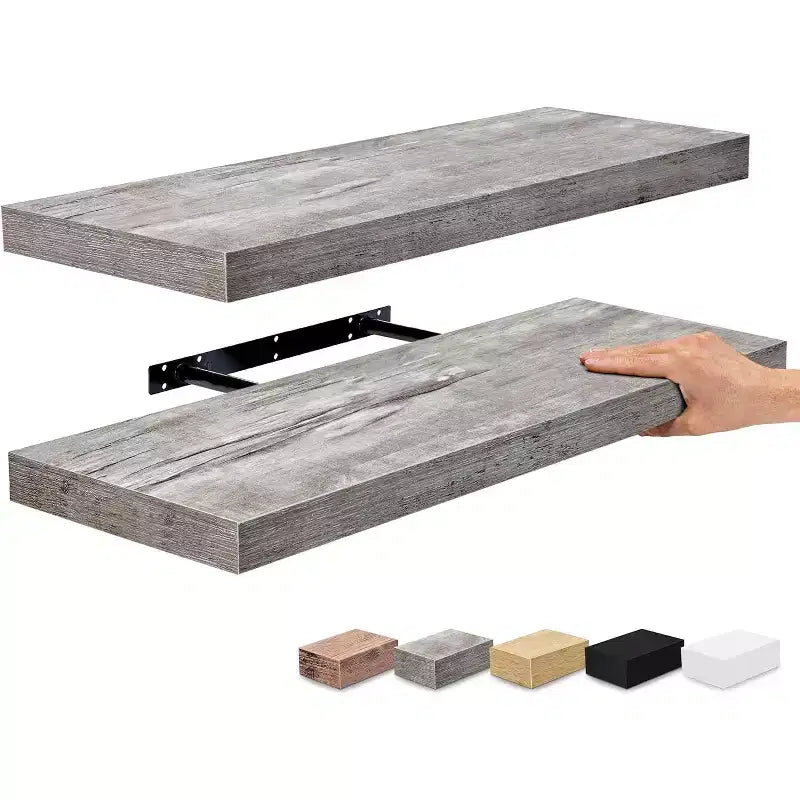 Mensole Flottanti (24x9) per Camera da Letto, Decorazioni, Cucina, Soggiorno - per Trofei, Cornici, Libreria