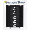 Storage Metal Cabinet 71 with Doors and 4 Shelves Adjustable, Lock Tall Storage Cabinet for Pantry Garage Craft Bedroom Office Shop