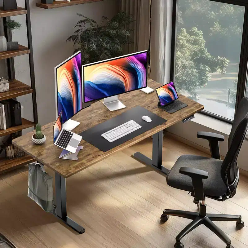 inch Electric Lift Desk, Adjustable Height Ergonomic Electric Office Standing Desk