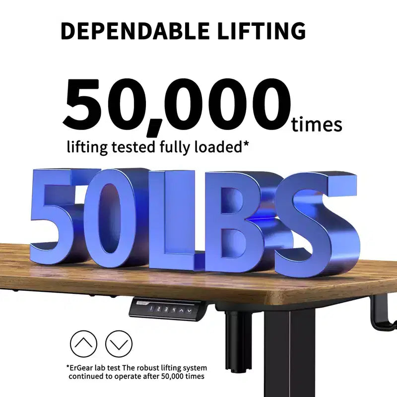 inch Electric Lift Desk, Adjustable Height Ergonomic Electric Office Standing Desk