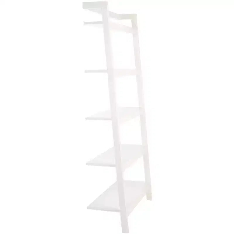 5 Tier Leaning Etagere Bookshelf