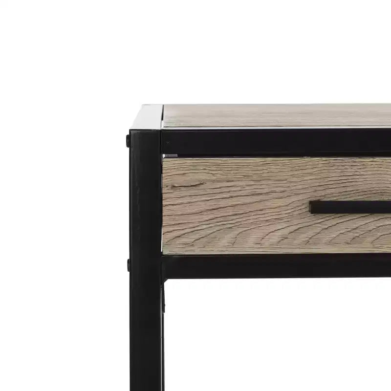 1 Drawer 1 Shelf Desk - Rustic Brown/Black