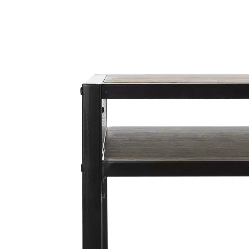 1 Drawer 1 Shelf Desk - Rustic Brown/Black
