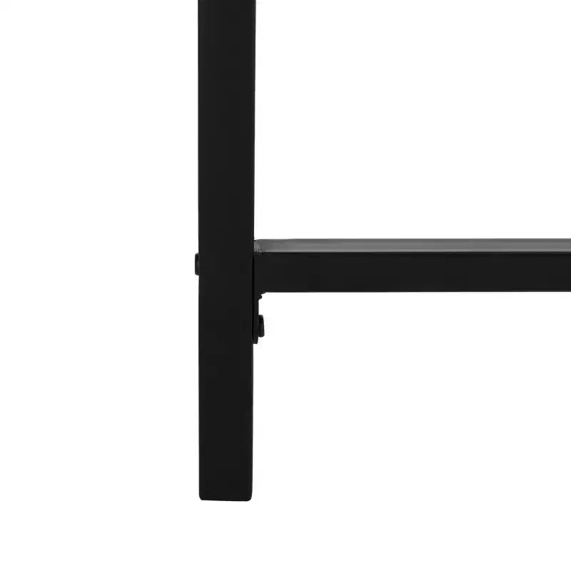1 Drawer 1 Shelf Desk - Rustic Brown/Black
